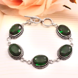 Tourmaline Bracelet,Handmade Bracelet,Green Tourmaline Bracelet,Gift For Her / Him,925 Sterling Silver Bracelet,Tourmaline Jewelry, Bracelet