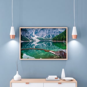 Photograph of Lago Di Braies in the Dolomites