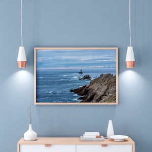 Fotografía de la Pointe du Raz y del faro de la Vieille en Bretaña