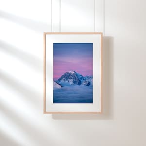Landscape photography of sunrise over the Bauges and a sea of clouds