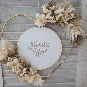 Türkranz Hochzeit Geschenkidee Trockenblumen Dekoration Etsy.de
