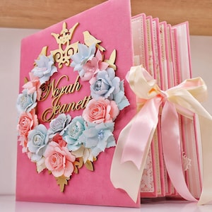 baby photo album, baby girl photo album, baby girl scrapbook, baby memory book, Baby Girl Photo Album, Personalized Baby Book