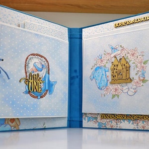 Baby Boy Album blue, baby memorye book, qustom personalized baby photo album, baby photo book, baby memory book, baby first year album, gift
