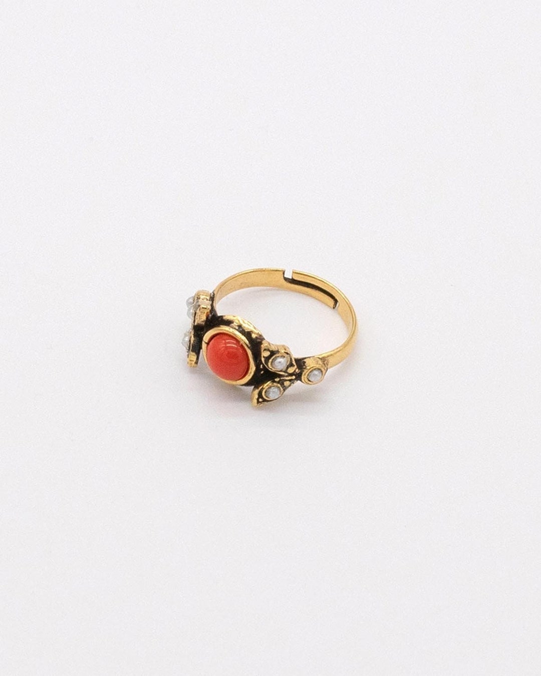 Boucle d'oreilles corail Rouge et Turquoise - La Taillerie Du Corail
