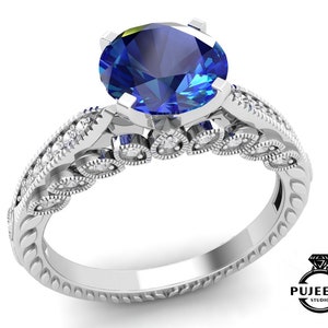 AAA blue sapphire gemstone 925 sterling silver ring,Engagement ring,Wedding ring,September birthstone ring,Anniversary ring,Love ring