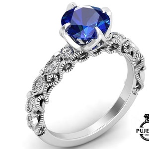 AAA blue sapphire gemstone 925 sterling silver ring,Engagement ring,Wedding ring,September birthstone ring,Anniversary ring,Love ring