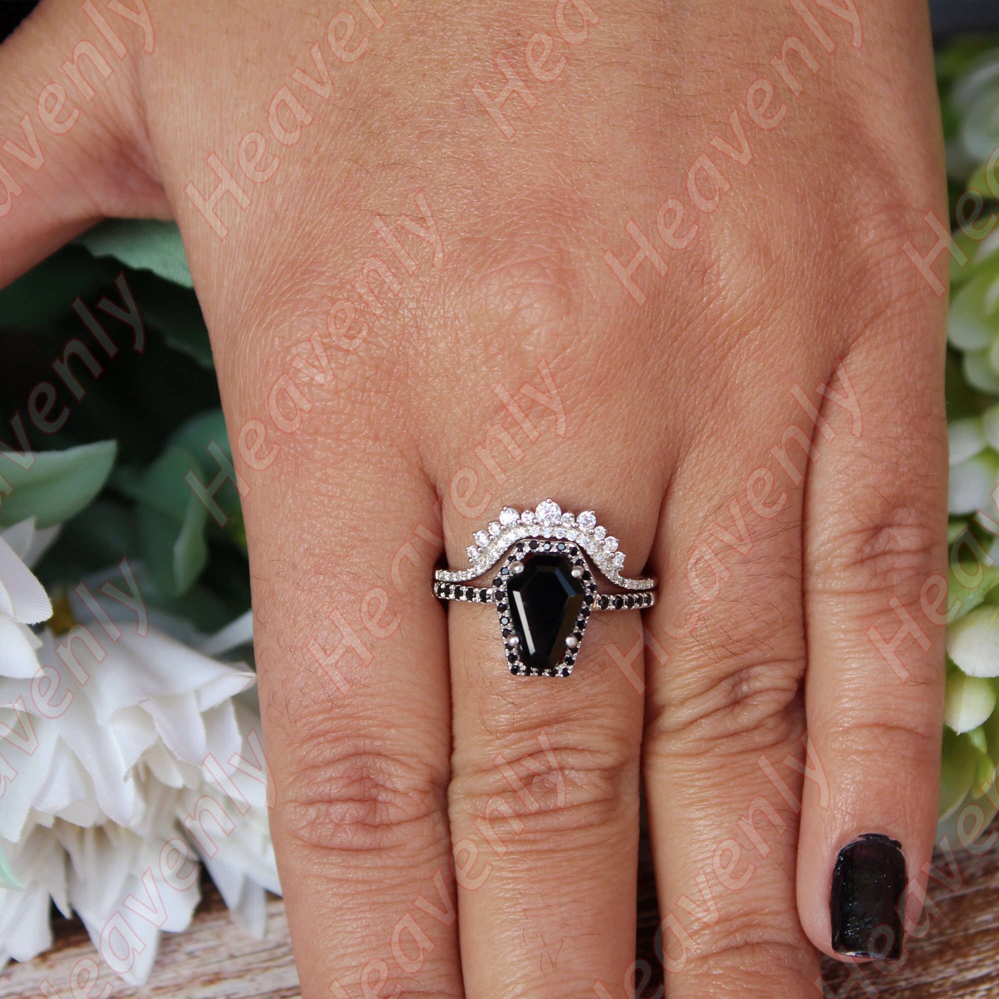AAA Cr Diamond Cluster Ring Set in Rose/14k Gold/Platinum Over Sterling Silver AAA Cr Diamond Cluster Ring Set in Rose/14k Gold/Platinum Over Sterling Silver