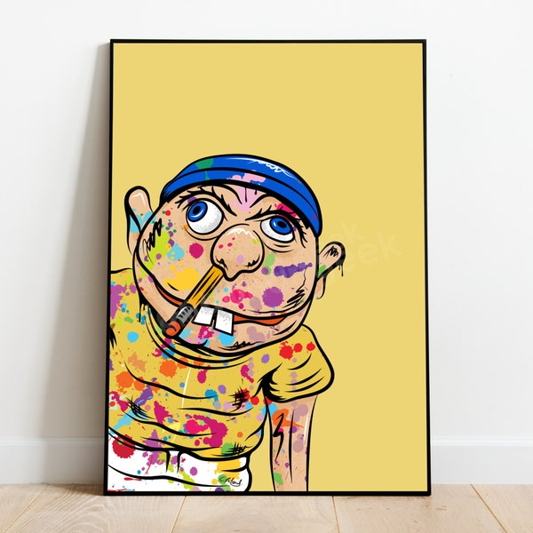 Graffiti Puppet Art Print