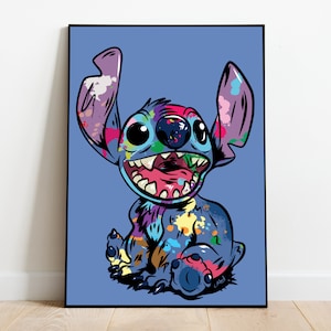 Lilo & Stitch: Stitch Collection - Disney Removable Adhesive Wall Decal 10 Wall Decals 24W x 16H