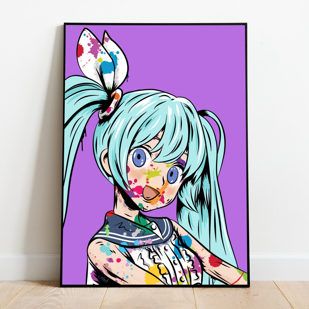 Anime Manga Character Wall Art Etsy