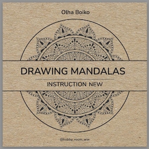 PDF - Anleitung NEU zur Verwendung von Schablonen, Anleitung zum Zeichnen von Mandalas und Zendal auf Papier, auf Papierkacheln, im Notizbuch