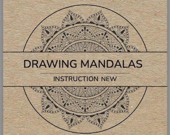 PDF -  Instructions NEW for using stencils, instructions for drawing mandalas and zendal on paper, on paper tiles, in a notebook