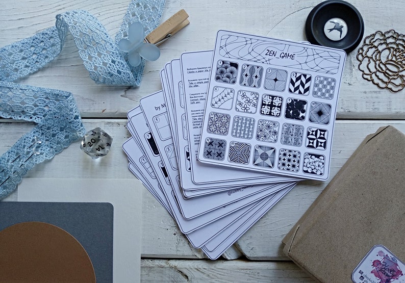 Zen game 1 and 2 version choice of tangle is easy game of | Etsy
