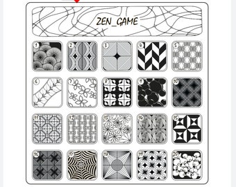PDF - Zen game, choice of tangle is easy, game of zentangle