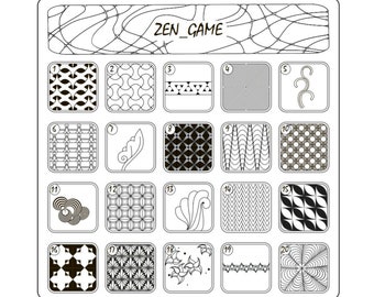 PDF - Zen game 2  version, choice of tangle is easy, game of zentangle