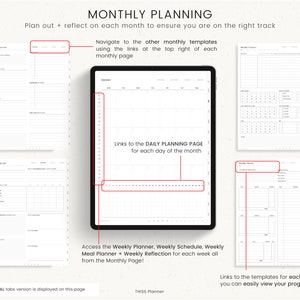 UNDATED Digital Planner, PORTRAIT Planner Template, GoodNotes Planner Notability iPad Planner, Daily Planner Digital Journal MINIMALIST image 4