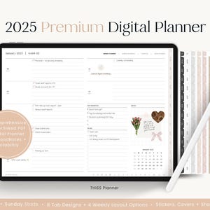 2025 Digital Planner, Dated Planner, 2025 Year Journal, Weekly Planner, Daily Planner, GoodNotes Planner, Notability Planner, iPad Planner