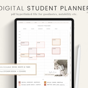 STUDENT Digital Planner, School GoodNotes Planner, Student Planner, iPad Planner, Digital Planner College, Digital Academic THISS Planner
