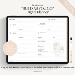 Undated Digital Planner for Digital Planning | Goodnotes Planner, iPad Planner, Notability Planner, 2024 2025 Undated Planner