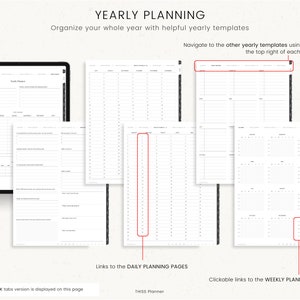 UNDATED Digital Planner, PORTRAIT Planner Template, GoodNotes Planner Notability iPad Planner, Daily Planner Digital Journal MINIMALIST image 3