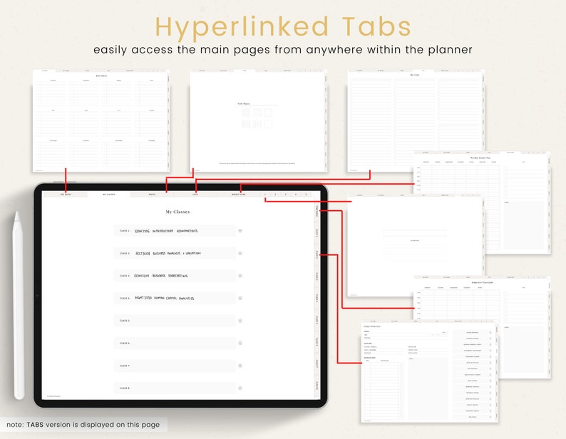 Digital STUDENT Planner School Goodnotes Planner Student Etsy