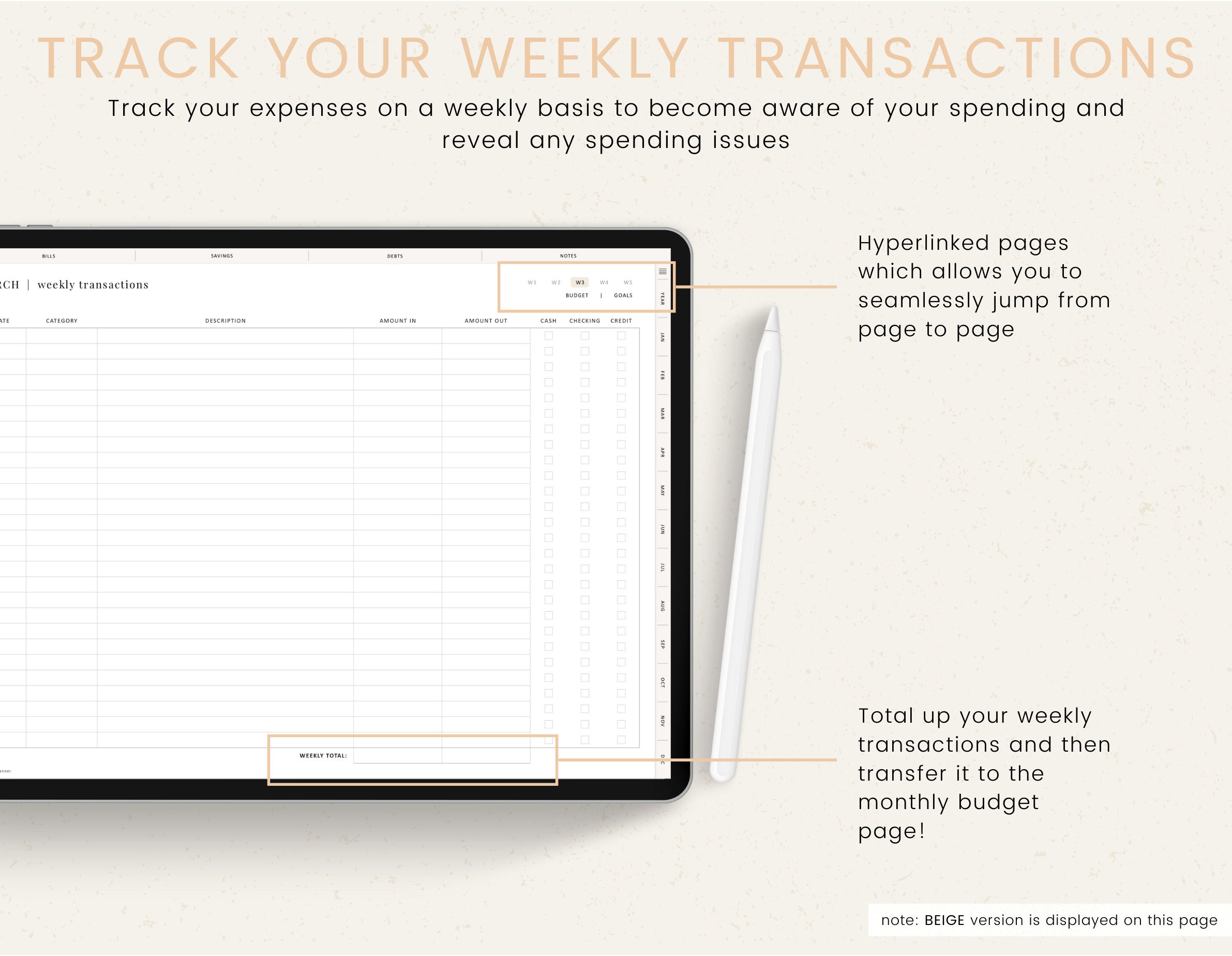 Digital Budget Planner | Financial Planner | Finance Planner | Finance ...