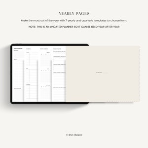 Undated Digital Planner for Digital Planning | Goodnotes Planner, iPad ...