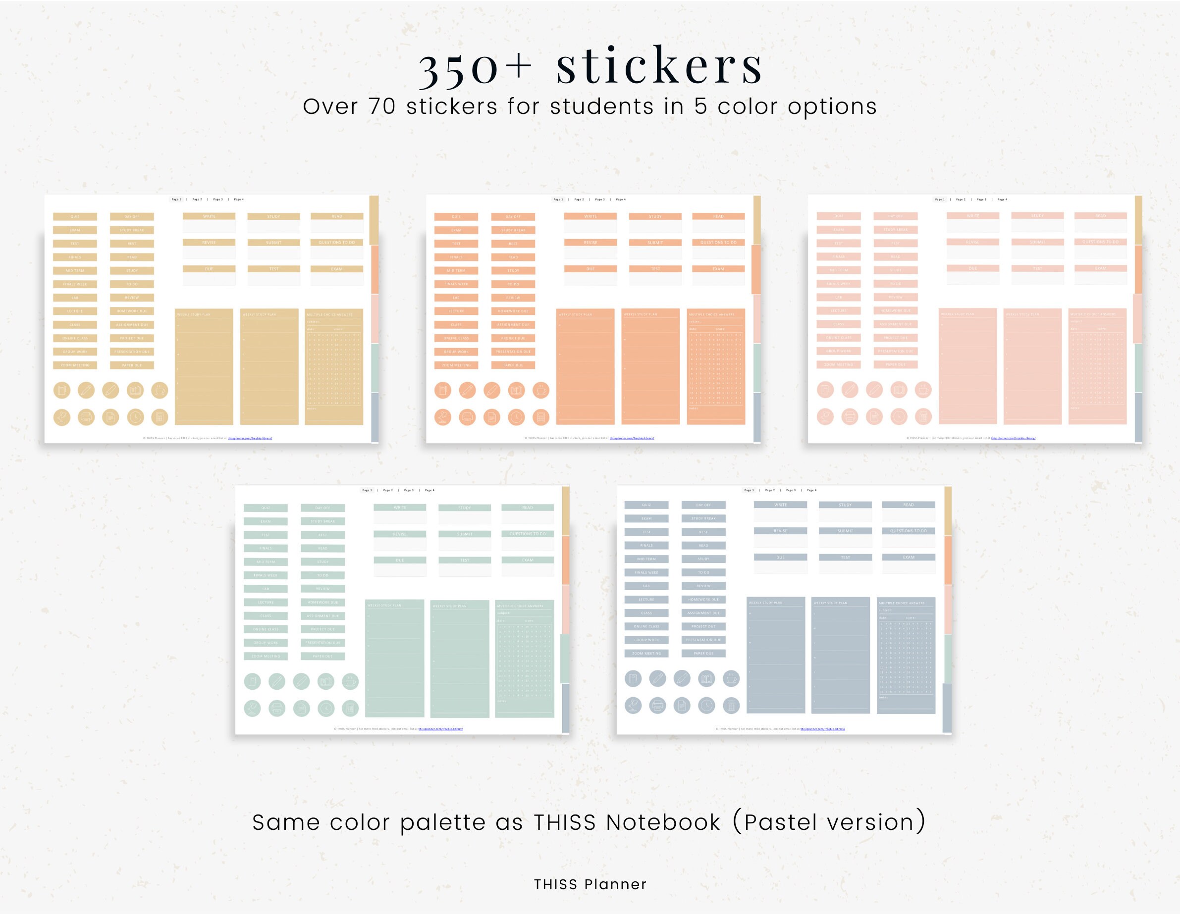 Student Digital Stickers Digital planner stickers | Etsy