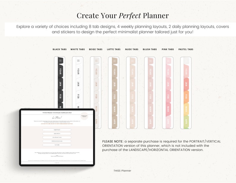 2024 Digital Planner, Dated Planner, 2024 Year Journal, Weekly Planner, Daily Planner, GoodNotes Planner, Notability Planner, iPad Planner image 2