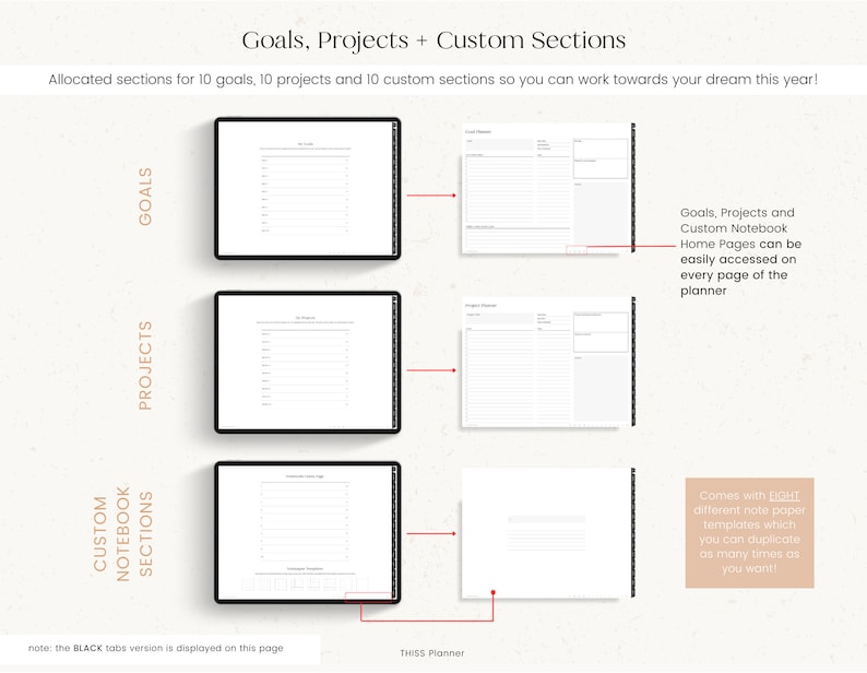 2024 Digital Planner, Dated Planner, 2024 Year Journal, Weekly Planner, Daily Planner, GoodNotes Planner, Notability Planner, iPad Planner image 8