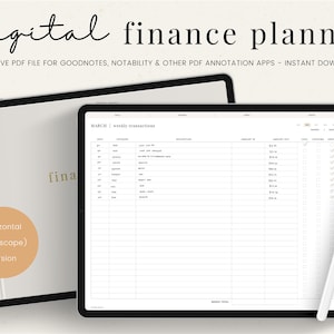 Digital Budget Planner | Financial Planner | Finance Planner | Finance Tracker | Budget Template and Tracker for Savings | iPad Planner