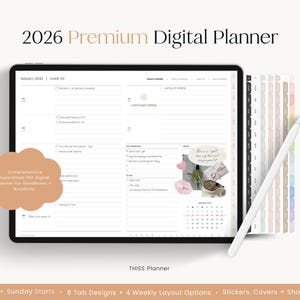 2026 Digital Planner, Dated Planner, 2026 Year Journal, Weekly Planner, Daily Planner, GoodNotes Planner, Notability Planner, iPad Planner
