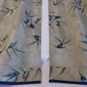 2 Pieces Vintage Cotton fabric print  valance curtains, Cafe curtains, kitchen valance, kitchen curtains , valance, curtains vintage (11)