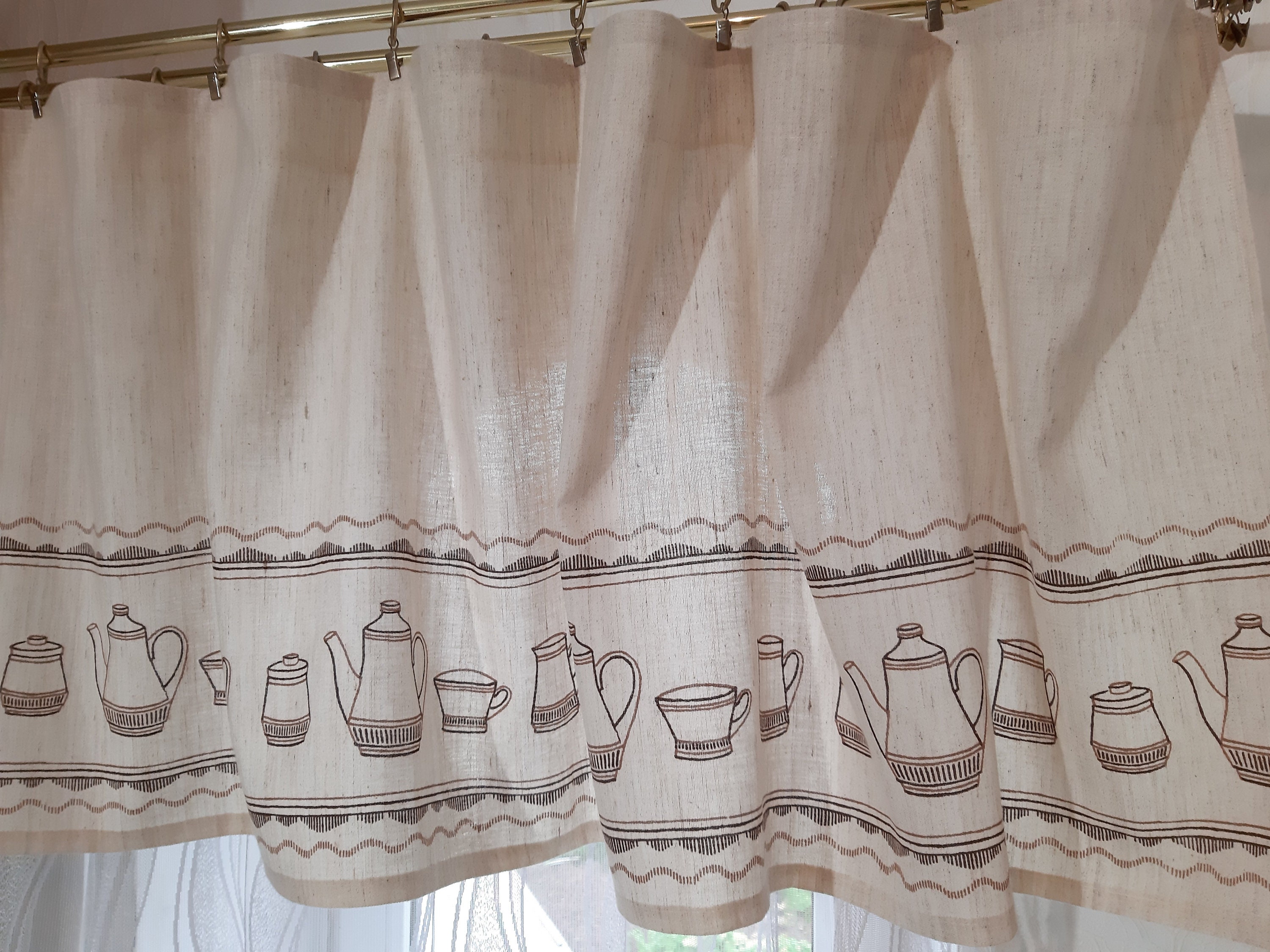 Old Fashionrustic French Country Style Lace Window Curtain Valance Doorway  Curtain Kitchen Curtain Cafe Curtain Privacy Curtain 