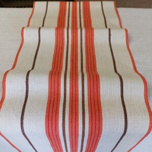 Vintage geweven linnen tafelloper, tafelblad, tafelkleed, tafelkleed (A1)