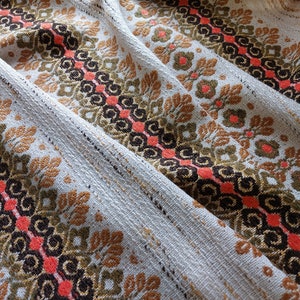 Vintage woven wool curtain panel, Vintage curtain, one piece curtain panel,curtain fabric (A8)