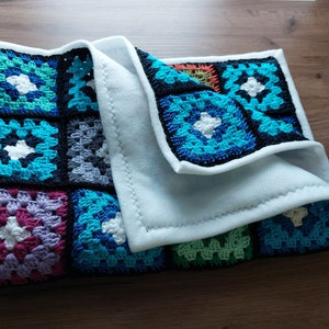 Handgemaakte vintage dubbele dikke wollen badmat, badkamer vloerkleed, veelkleurige wollen badmat, regenboog klein tapijt (-)