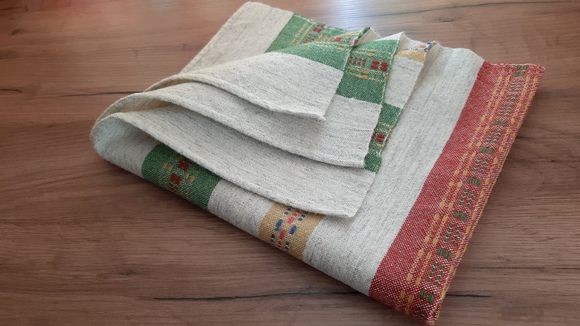 Vintage Handwoven Wool Decorative Table Mat Tablecloth Etsy