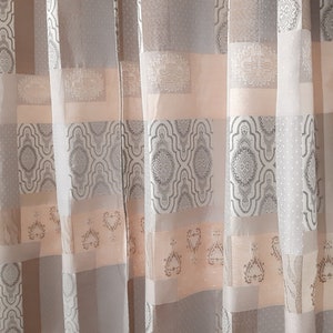 Decorativo Grande Grueso 2 piezas tejidas bordado cortinas vintage para una sola ventana , Cortinas vintage , Cortinas de noche, cortinas paneles (3)