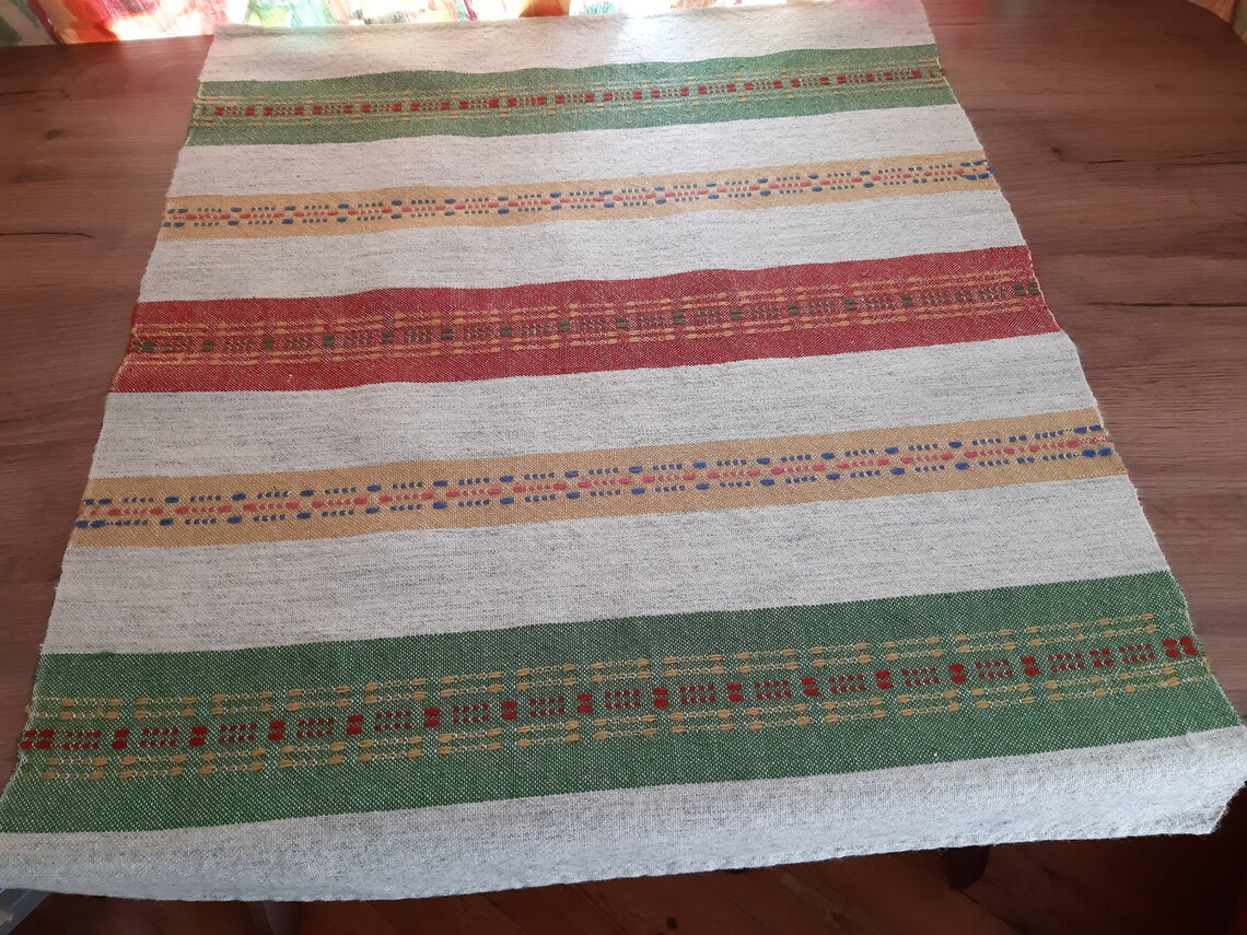 Vintage Handwoven Wool Decorative Table Mat Tablecloth Etsy