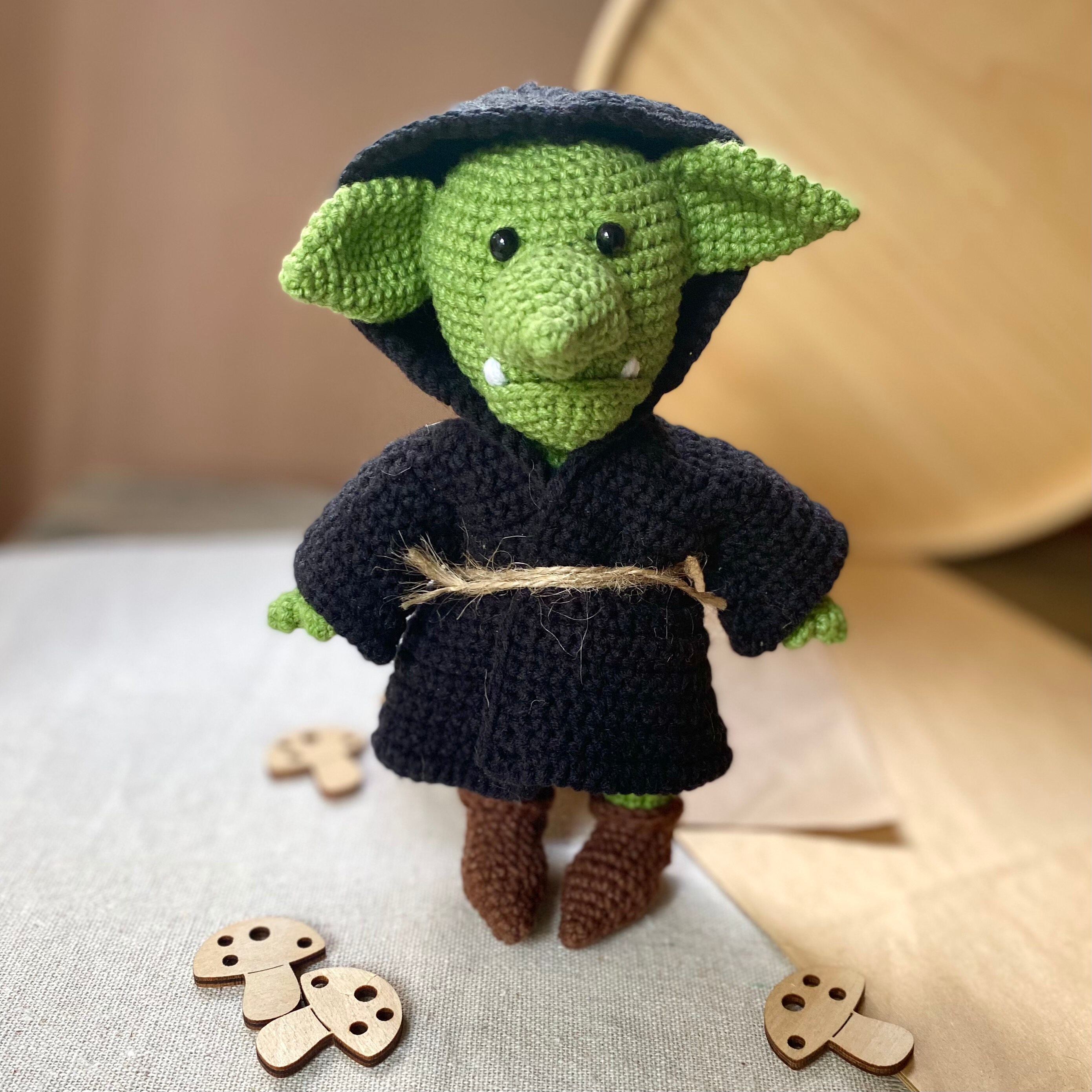 Goblin crochet pattern. Grot pattern. Monster toy pattern. Etsy