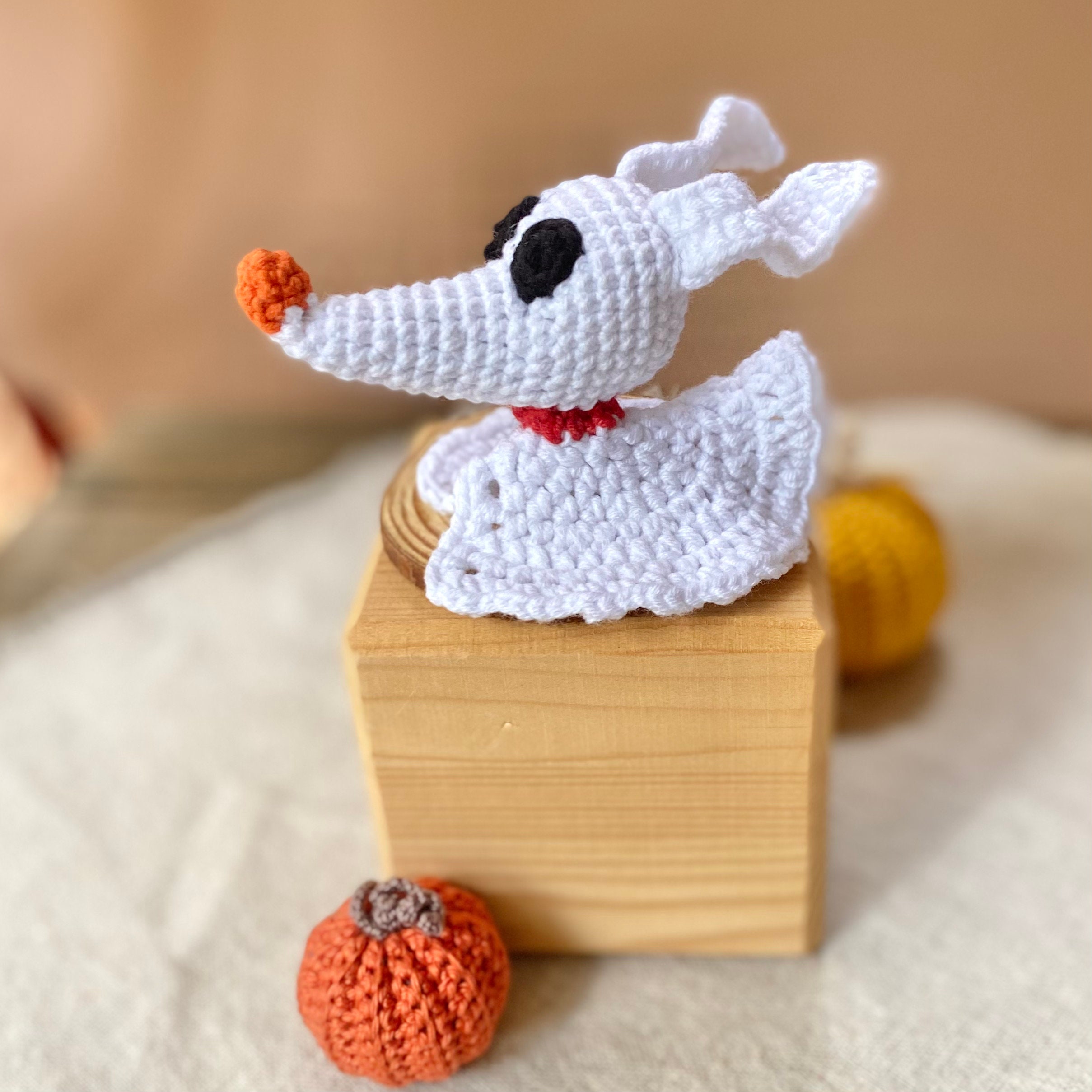 Zero crochet pattern. Dog Ghost pattern. Monster toy pattern. Etsy