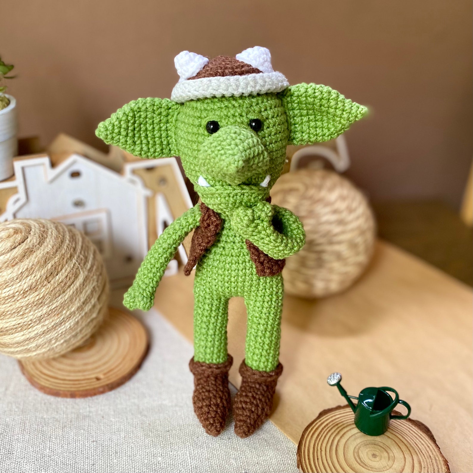 Goblin crochet pattern. Grot pattern. Monster toy pattern. Etsy