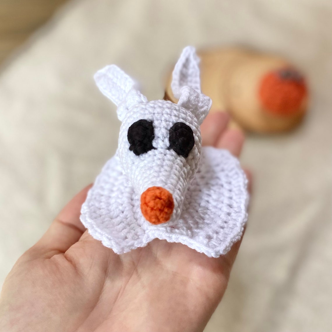 Zero crochet pattern. Dog Ghost pattern. Monster toy pattern. Etsy
