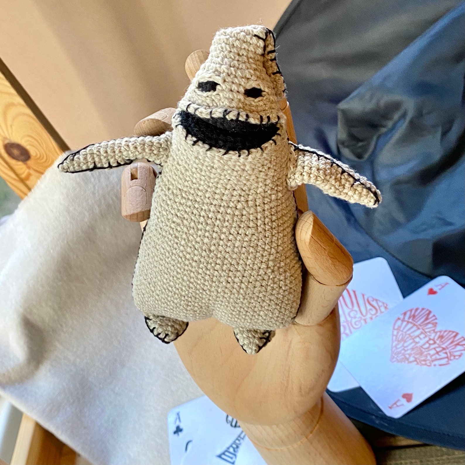 Oogie Boogie crochet pattern. Boogeyman pattern. Christmas toy Etsy