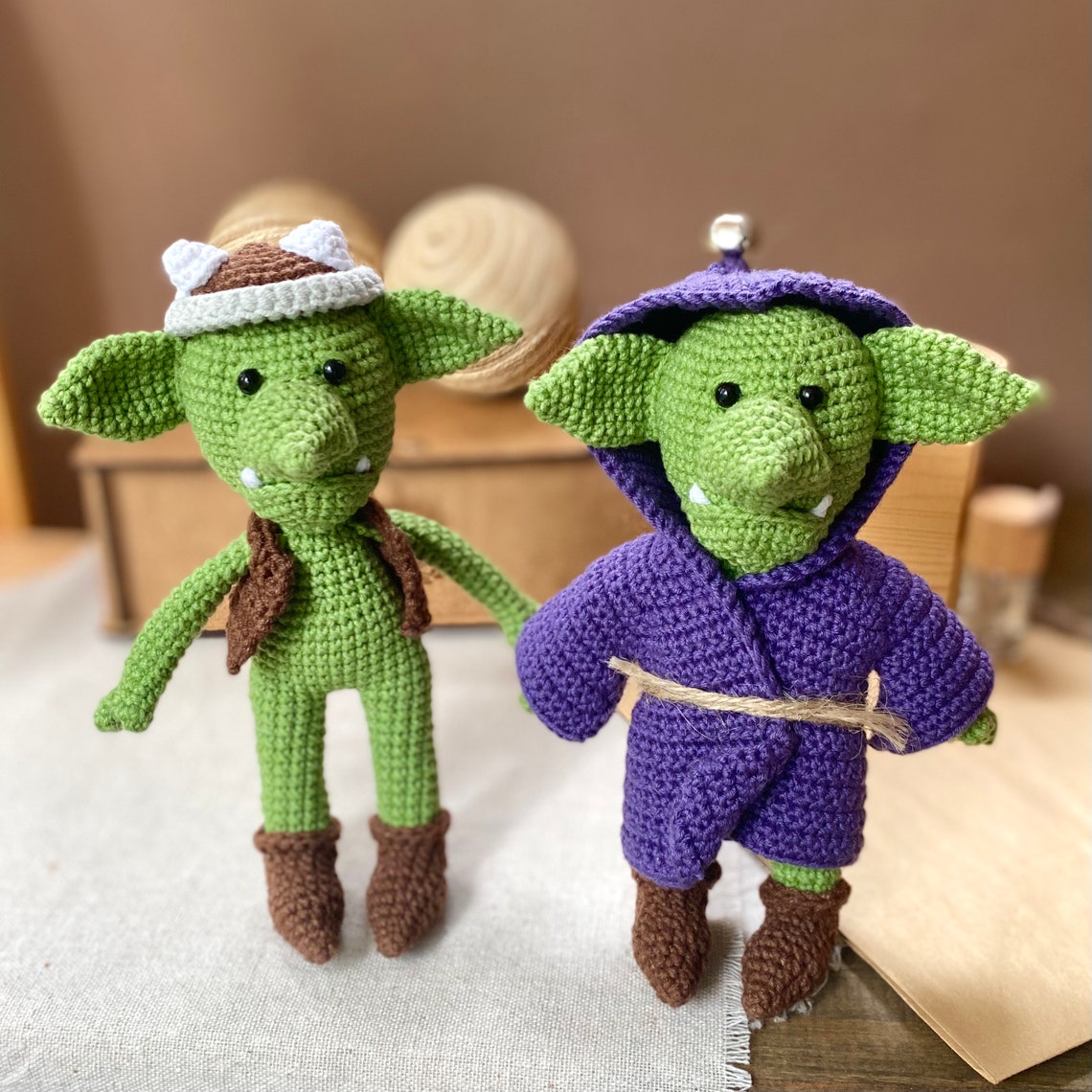 Goblin crochet pattern. Grot pattern. Monster toy pattern. Etsy