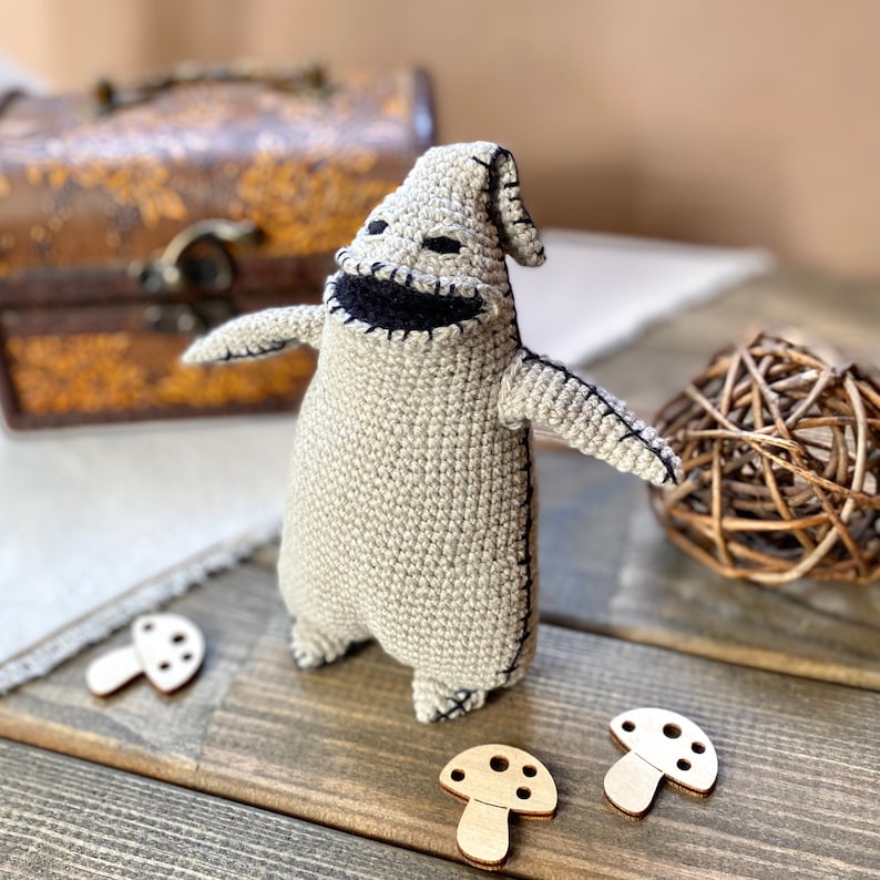 Oogie Boogie crochet pattern. Boogeyman pattern. Monster toy Etsy