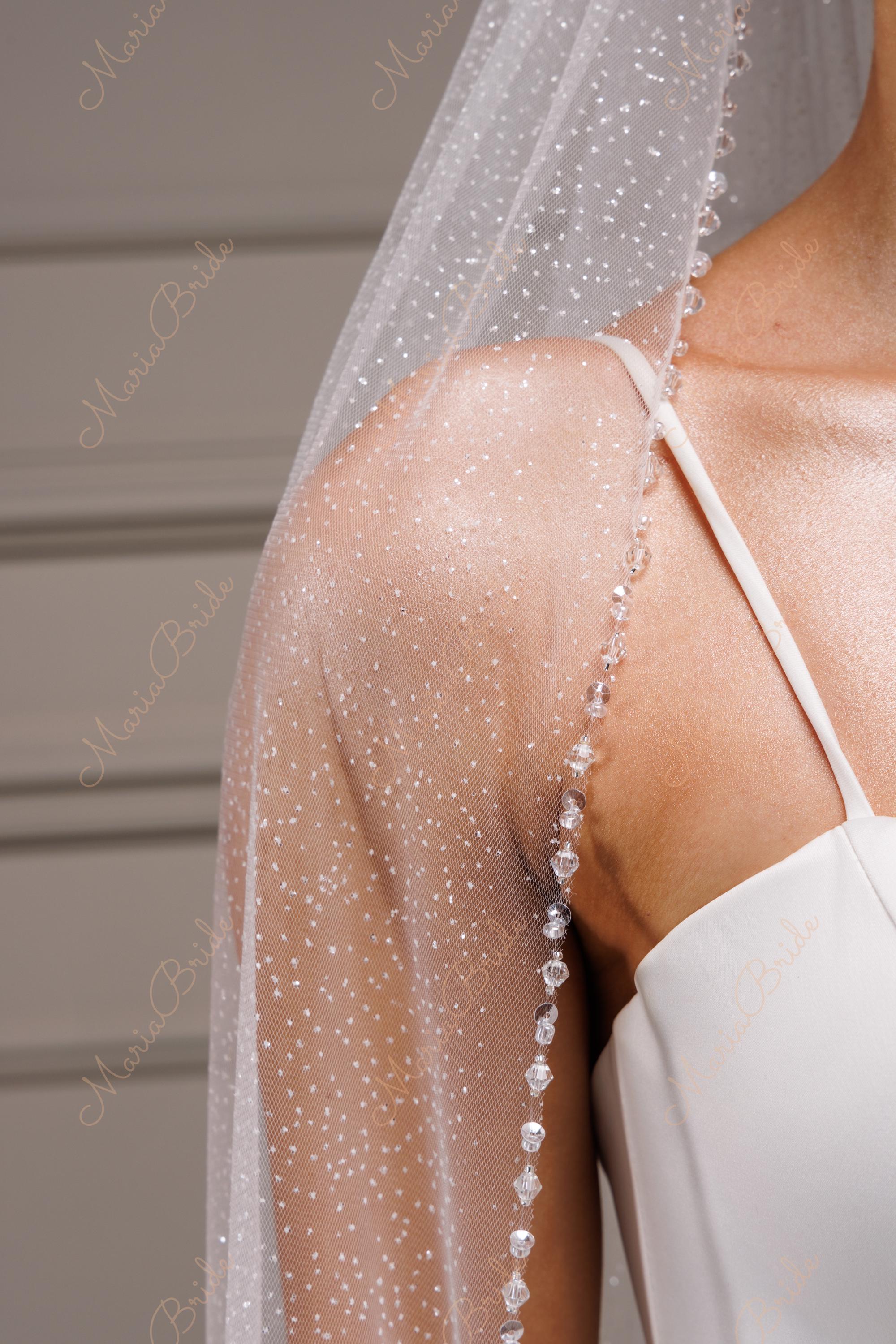 Sparkle Edge Veil - Etsy