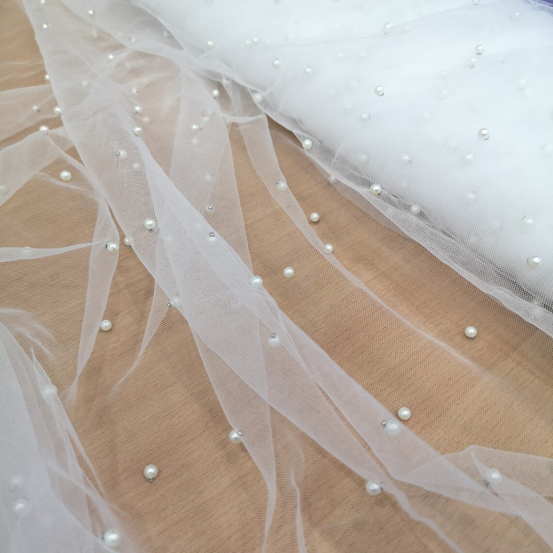tulle with beads