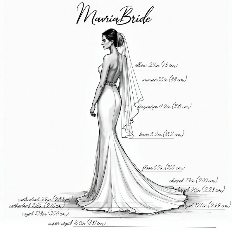 Minimalist Italian Tulle Wedding Veil: Classic Bridal Style Bild 6